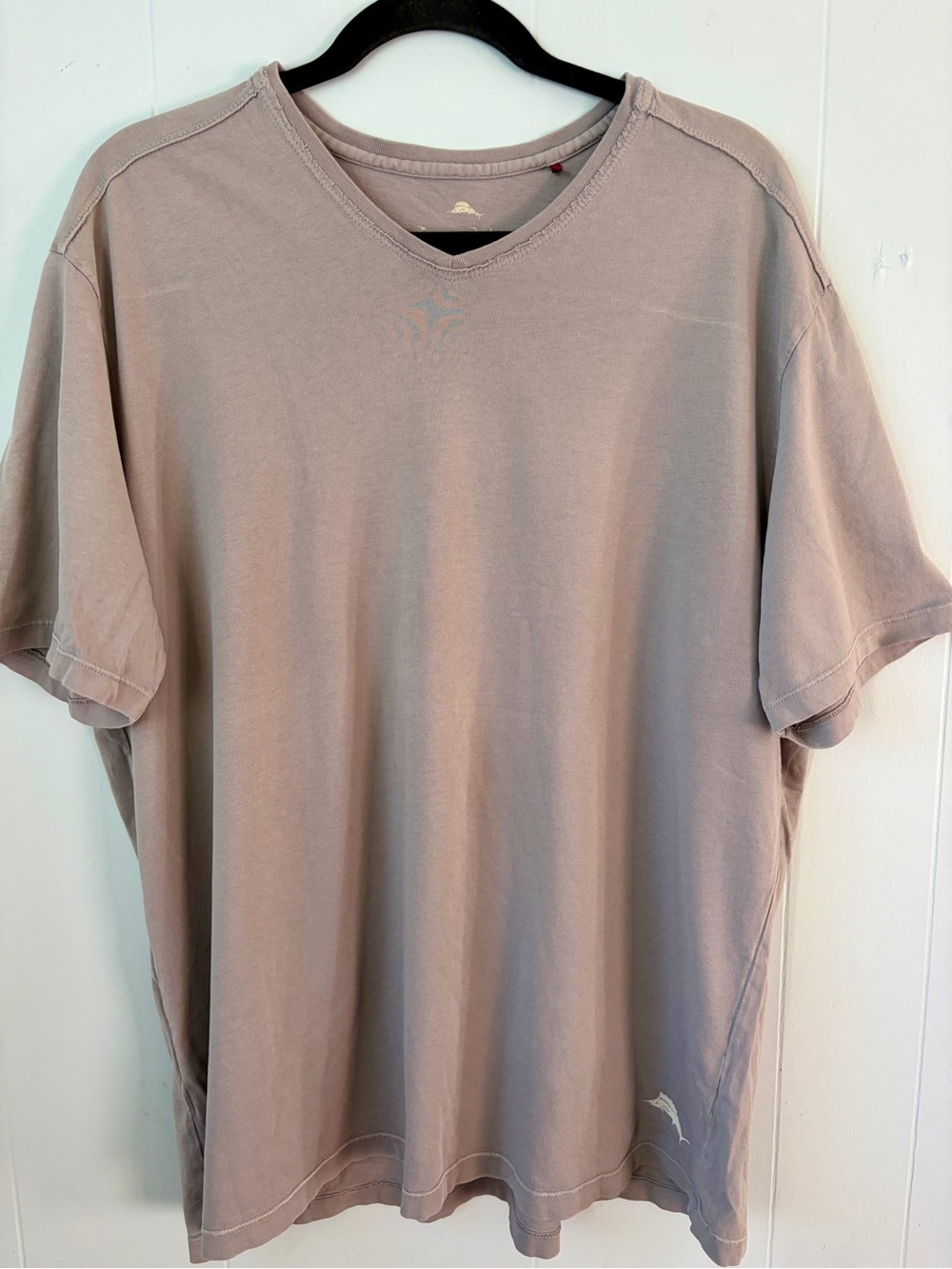 Tommy Bahama Men's Short Sleeve V-Neck T-Shirt in Grey XL TG